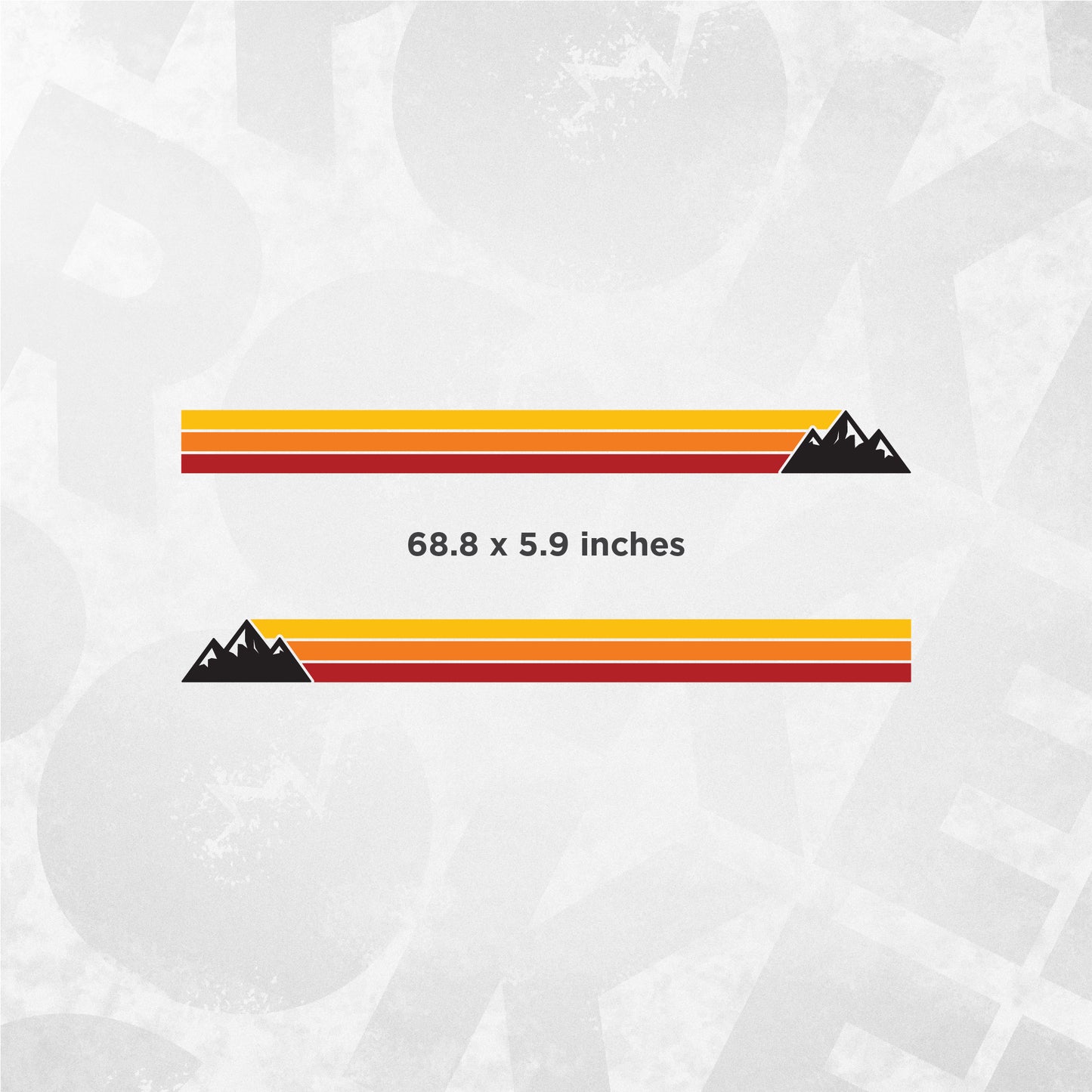 Toyota 4runner mountain decal side stripe