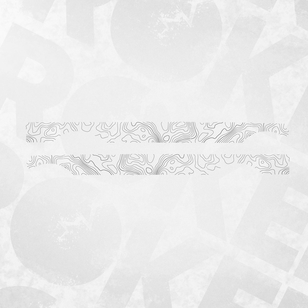 VW Crafter Topographic Side Decal Kit design featuring fine contour map lines.