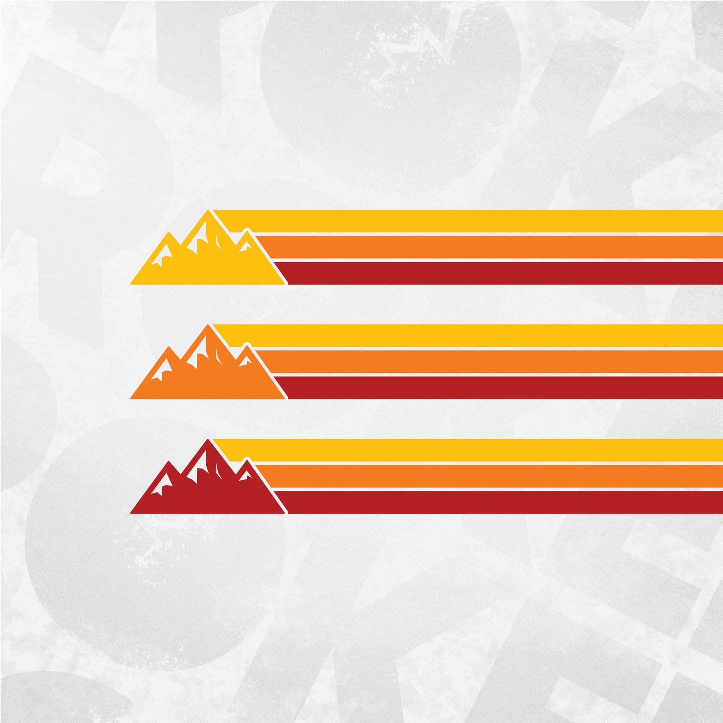 Toyota decal FJ Cruiser mountain stripe