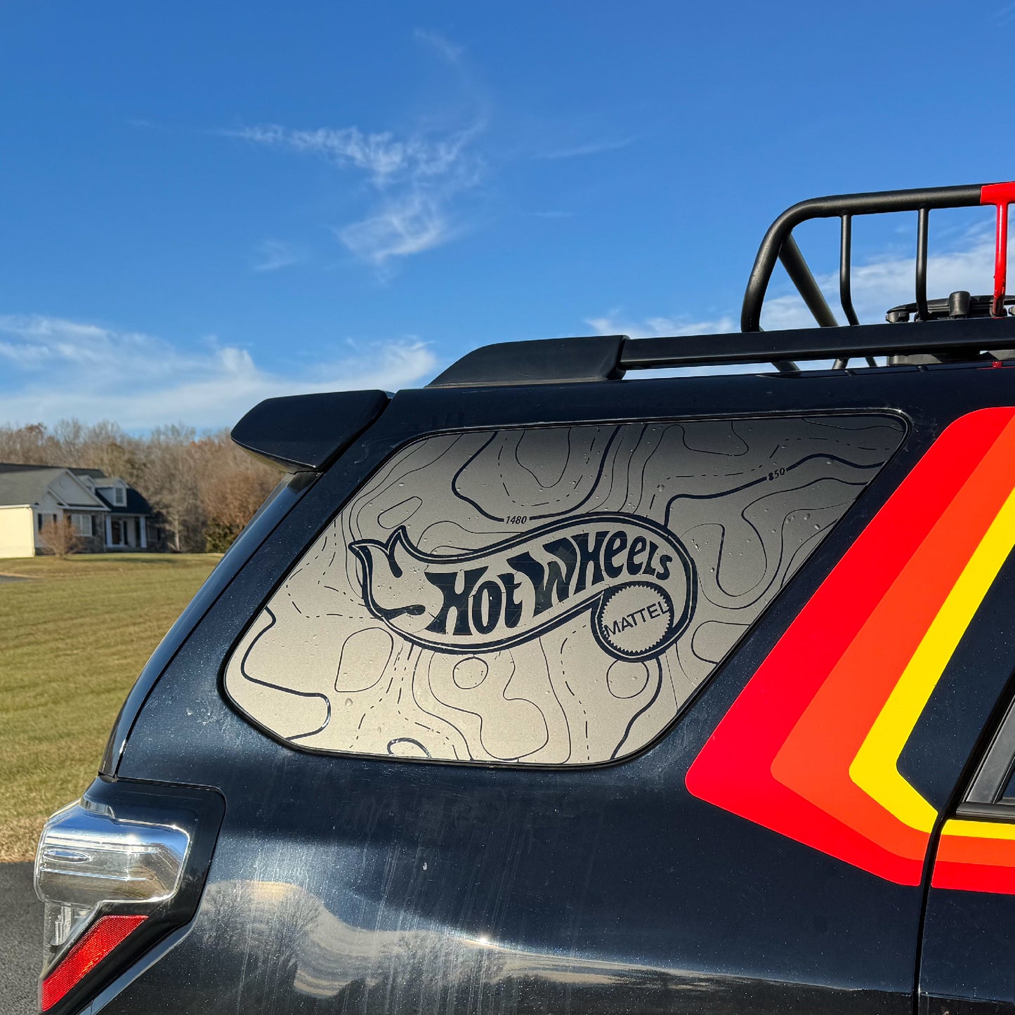 Toyota 4runner HOTWHEELS window decals