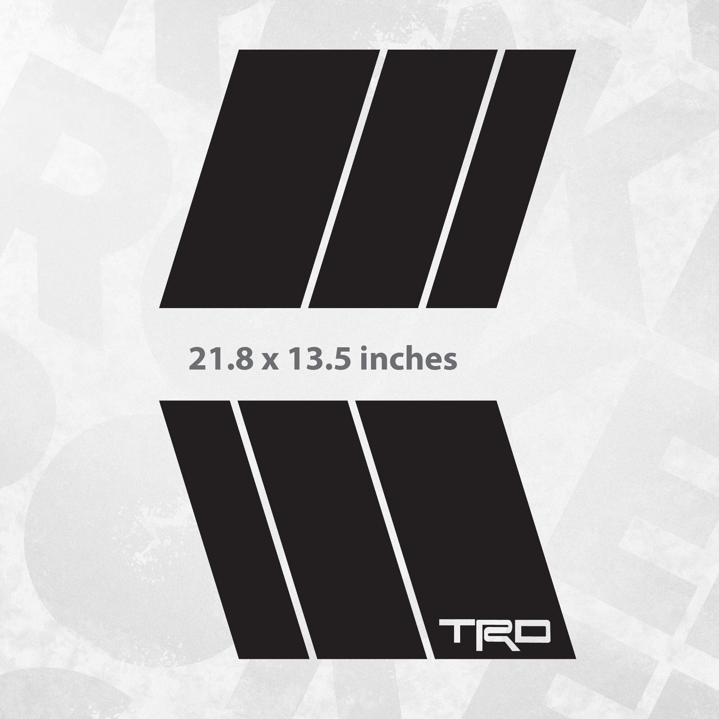 FJ Cruiser TRD vintage vinyl decal - Set of 2