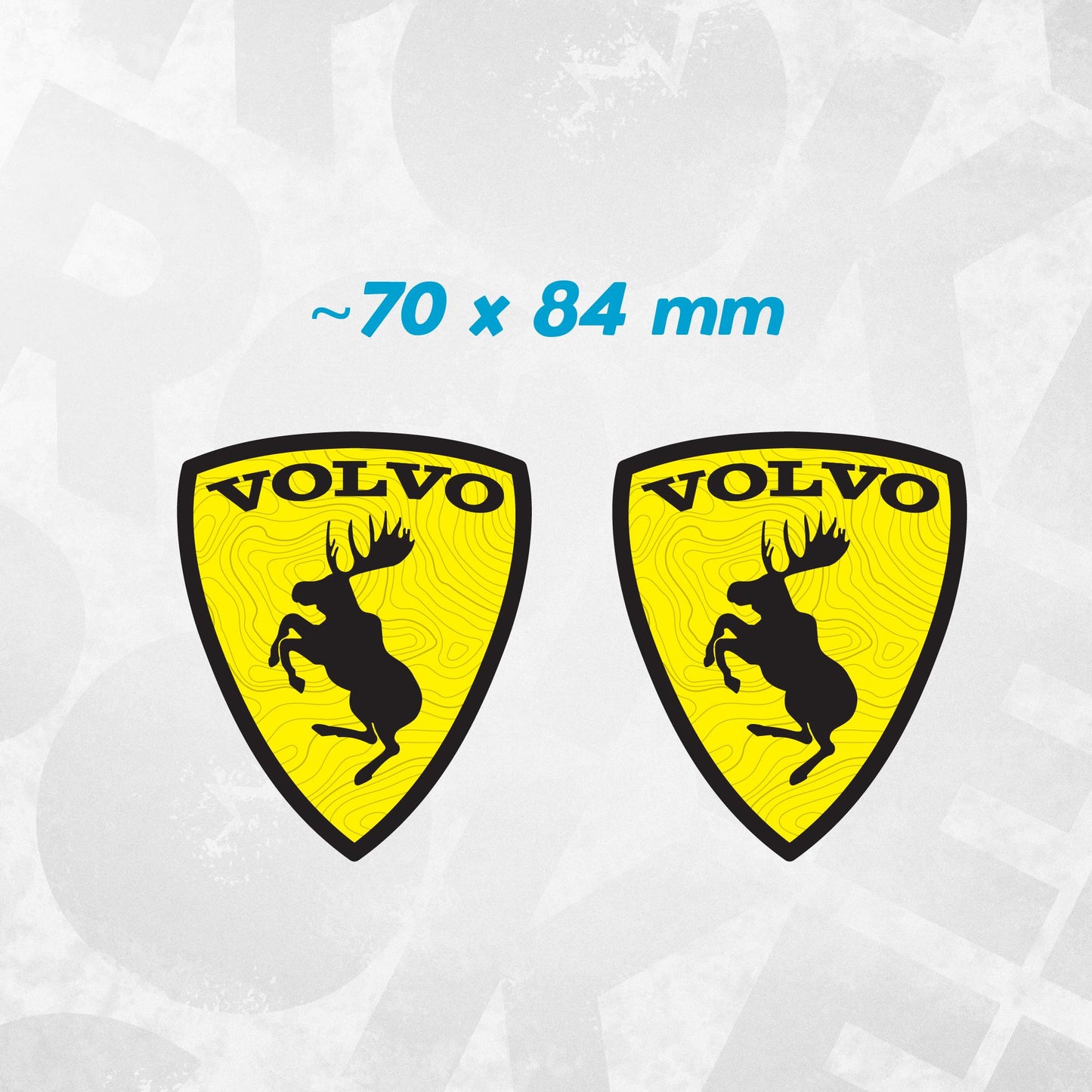 Prancing moose volvo sticker
