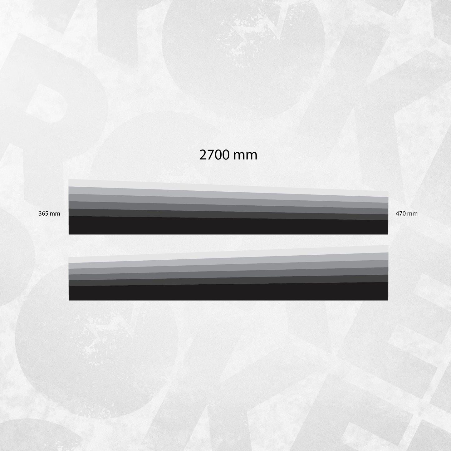 VW Multivan T7 Side Stripe Gradient Rocker Panel Wrap Decal Kit – Grey Ombre Graphics (Set of 2)