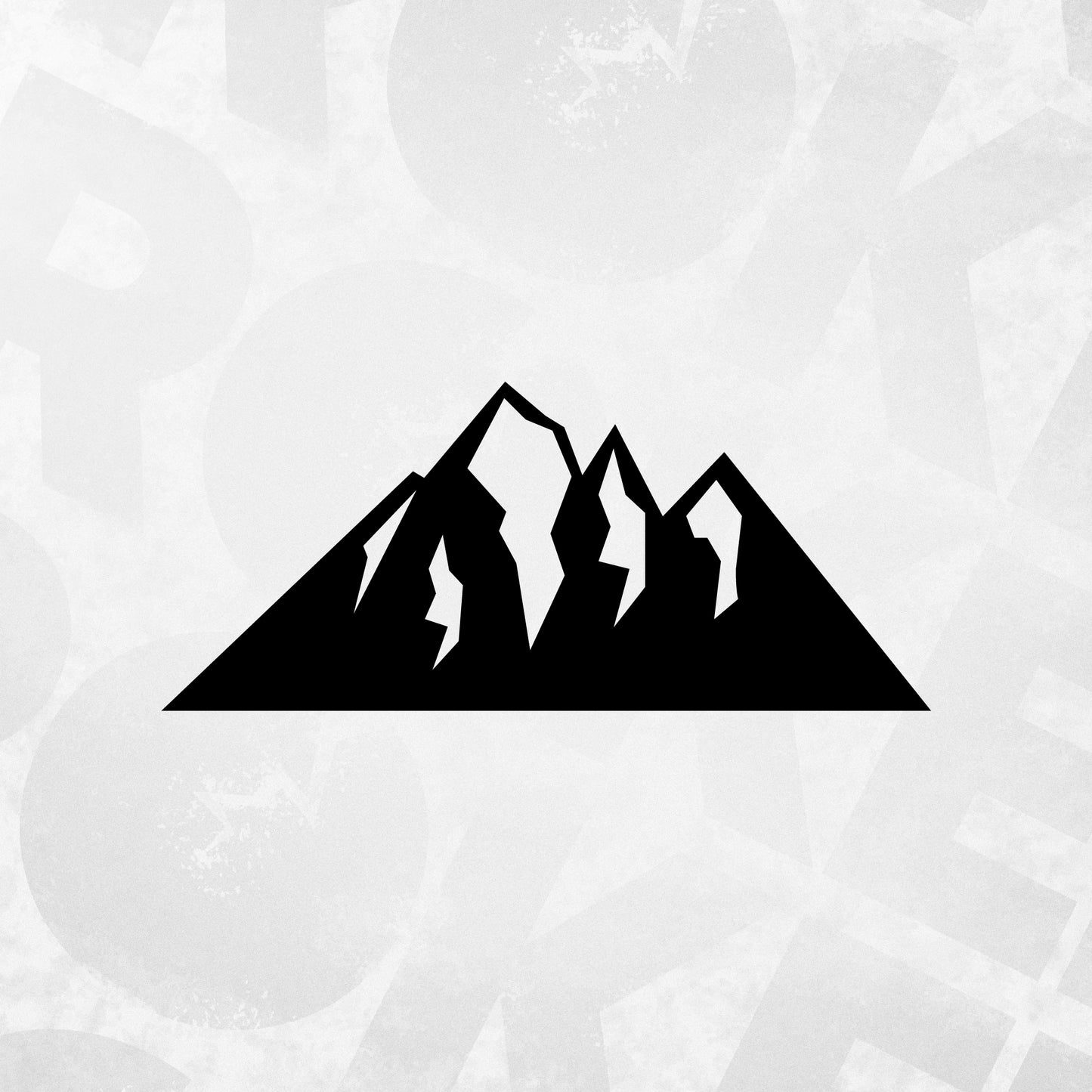 RV Camper Van Trailer Mountain Range Decal