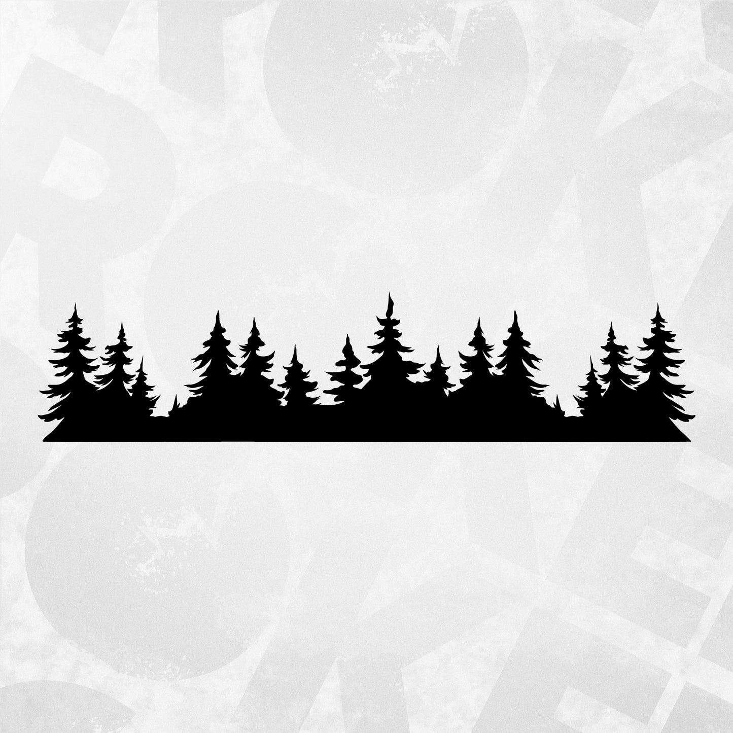 Camper Van RV tree silhouette decal