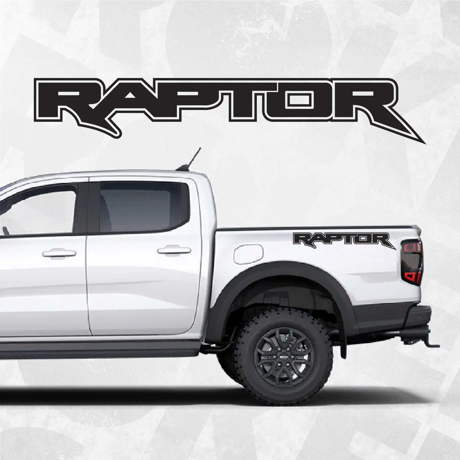 Ford raptor bedside decal