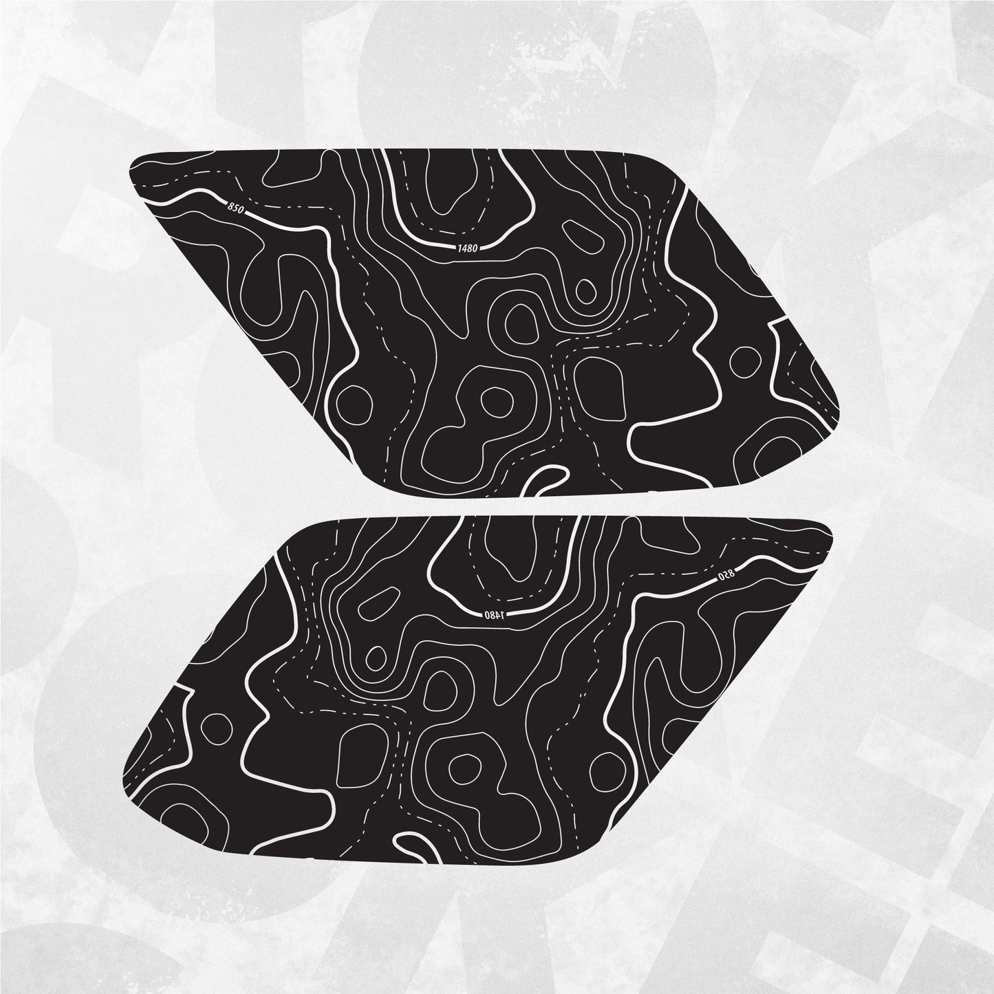 TOYOTA 4runner 5th gen TOPOGRAPHY window decals