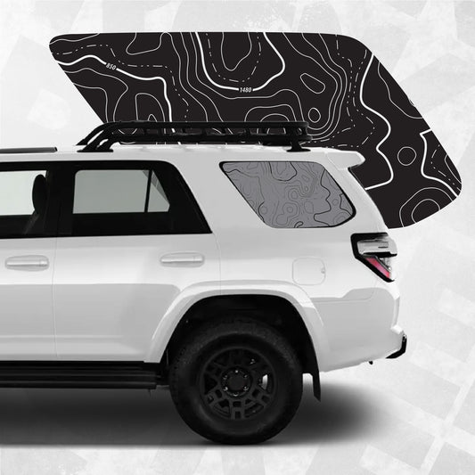 TOYOTA 4runner 5th gen TOPOGRAPHY window decals