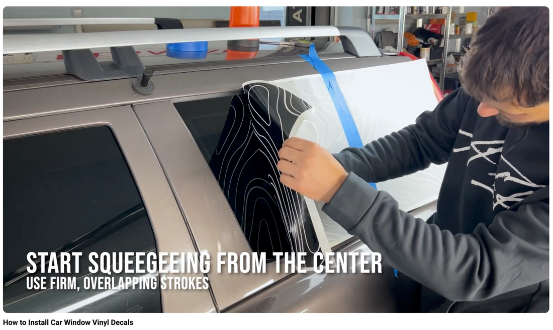 How to Install Car Window Vinyl Decals