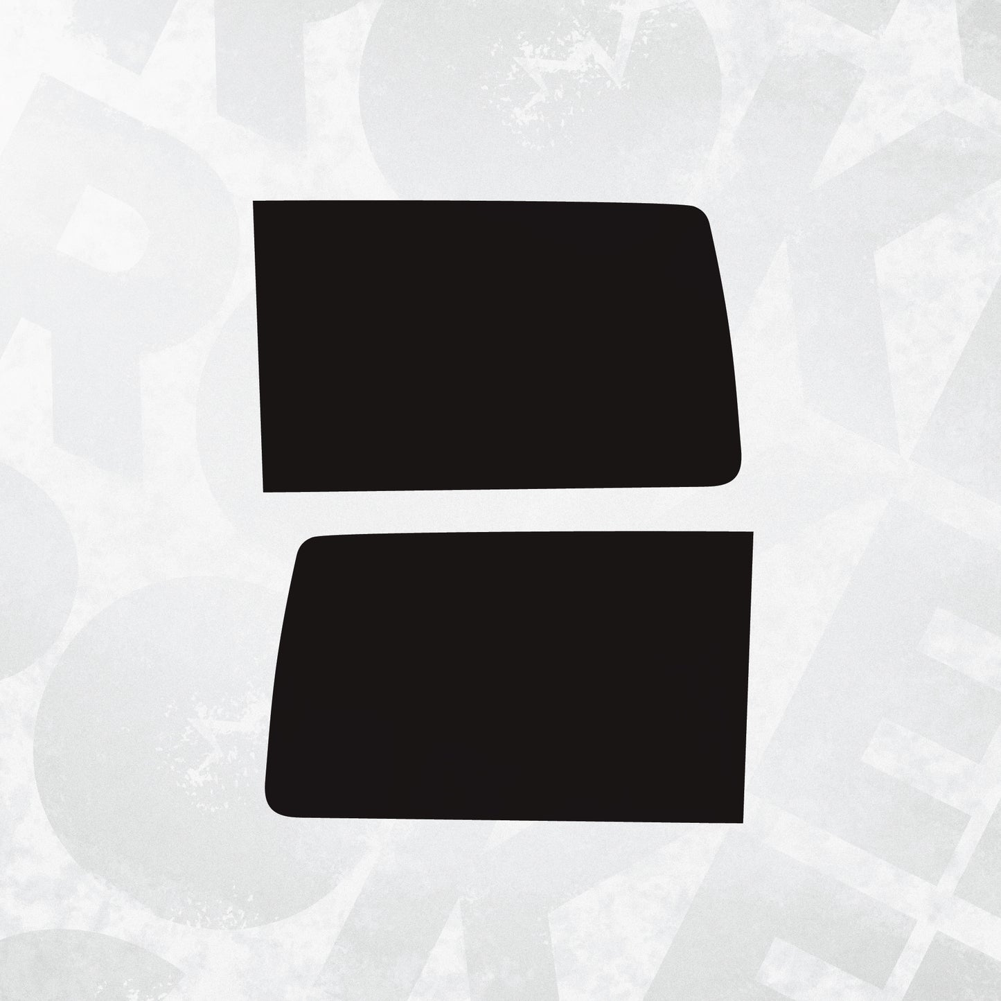 VW Transporter Solid Black Window Panel Decal – T5 T6 T6.1 Multivan Compatible