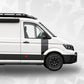 volkswagen crafter door decal wrap topographic