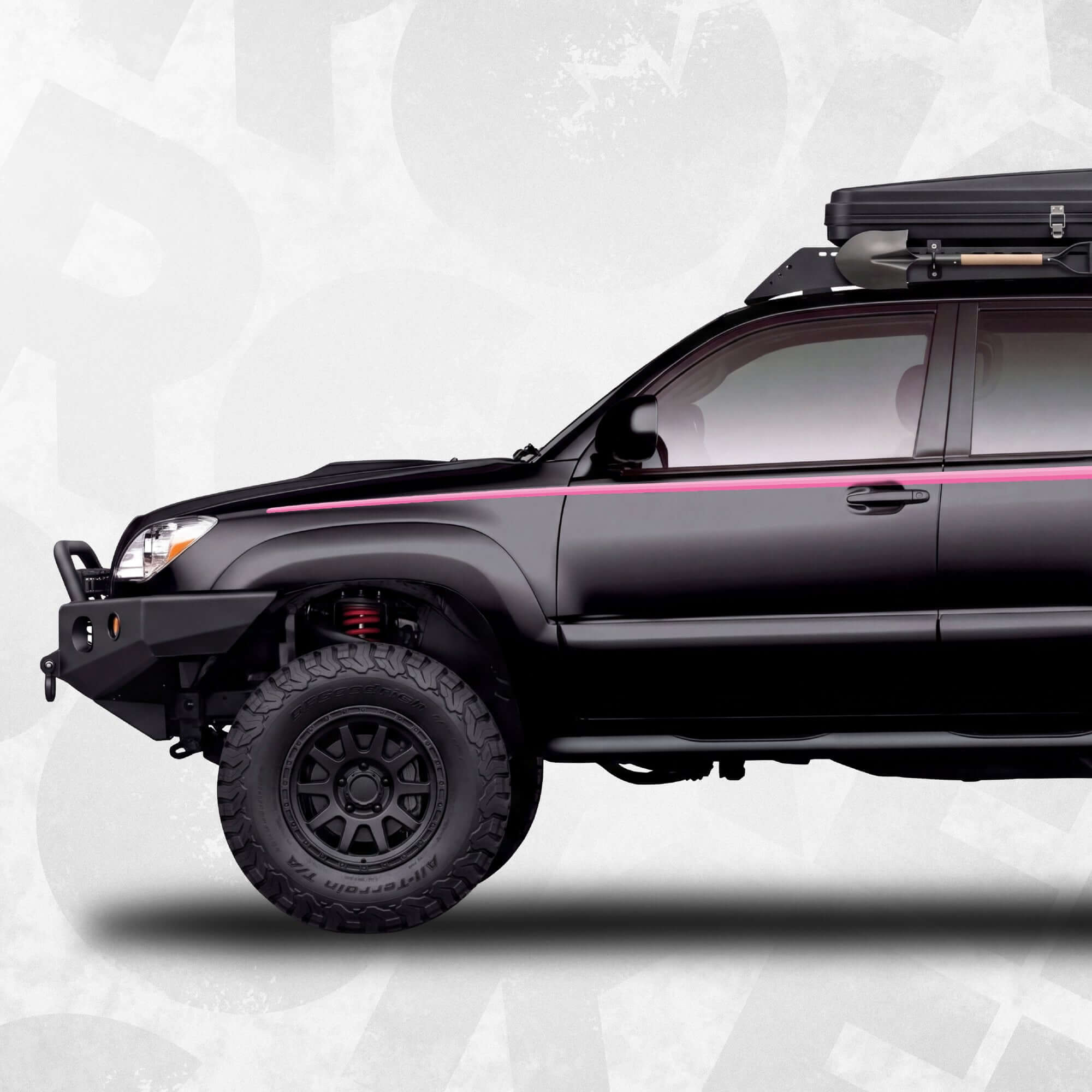 Toyota 4Runner 4th Gen Racing Stripe Decals - PINK set 40th anniversar