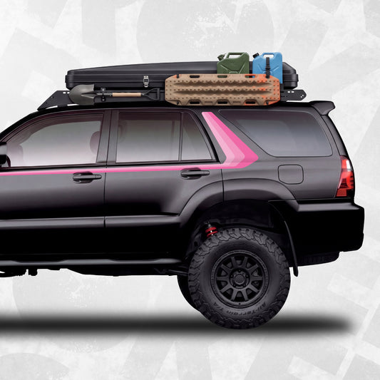 Toyota 4Runner 4th Gen Racing Stripe Decals - PINK set 40th anniversary