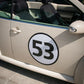 Number roundel decal for VW Beetle racing kit – 500mm door and 400mm bonnet sizes