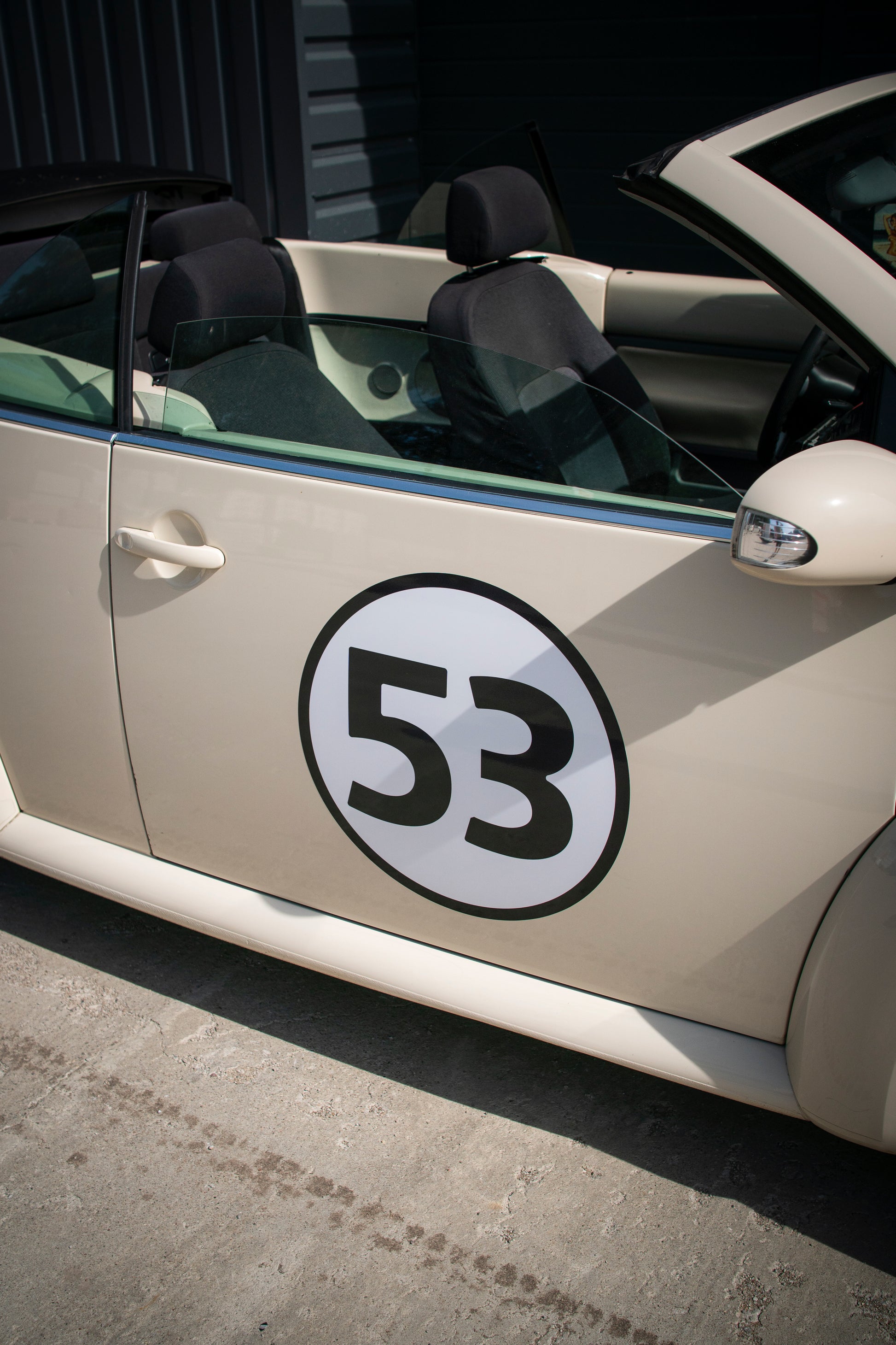 Number roundel decal for VW Beetle racing kit – 500mm door and 400mm bonnet sizes