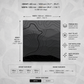 Universal Topographic Partial Wrap installation guide showing size options and features for custom vinyl sheets.