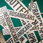 Holographic/Black Instagram Name Decal