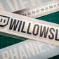 Holographic/Black Instagram Name Decal