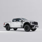 Ford F-150 Raptor Topographic Side Decal on a white truck, designed for quarter panel and doors.
