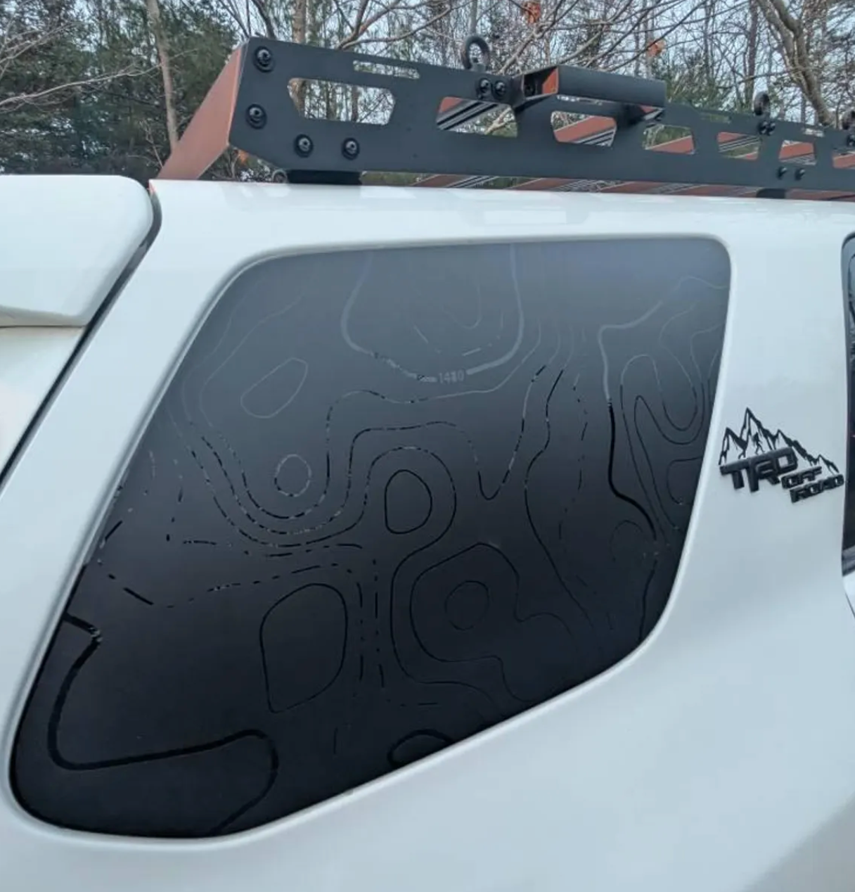 TOYOTA 4runner 5th gen TOPOGRAPHY window decals