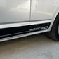 VW Transporter T6 Edition 30 Side Stripe Decal displayed on side of vehicle, showcasing anniversary design.