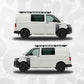 Topographic Map Front Door Graphics for VW Transporter - Set of 2