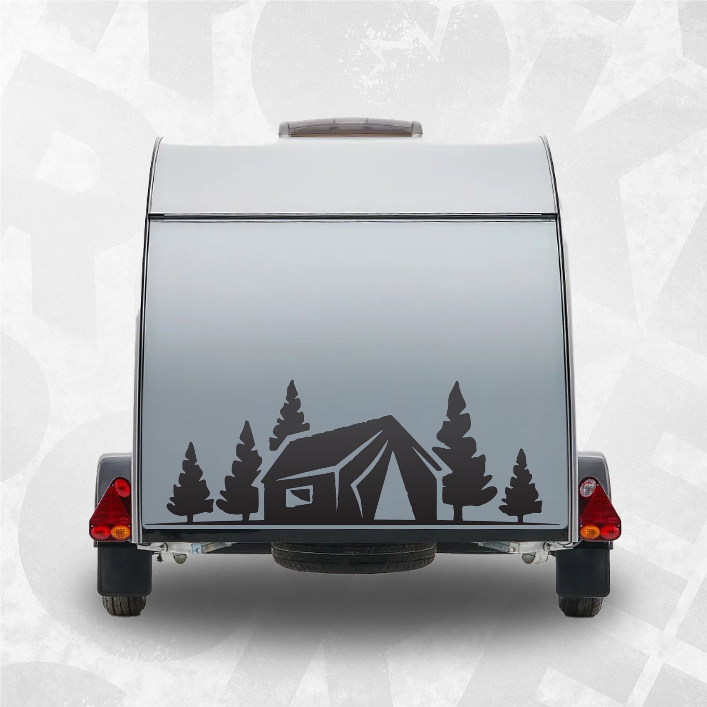 Tent and trees Camper Van Decal