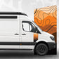Desert Topographic Front Door Graphics – Mercedes Sprinter / VW Crafter Mk1 Mk2 Compatible