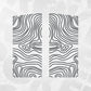 Mercedes Sprinter Topographic Door Wrap Decal design featuring sharp contour lines suitable for NCV Crafter Mk1.