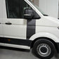 vw van crafter with door topographic wrap graphics
