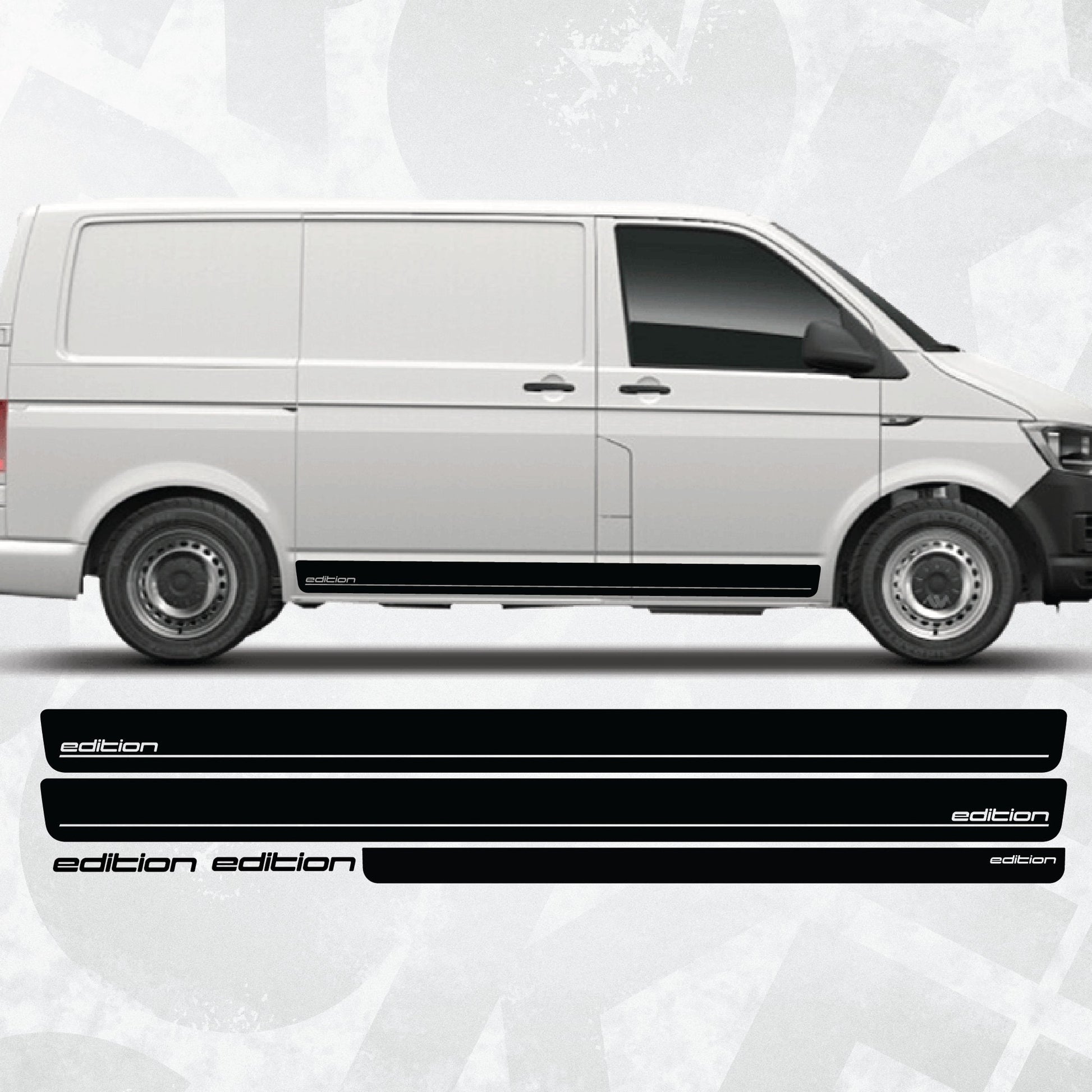 VW EDITION side stripe graphics decal kit fits Volkswagen Multivan, Transporter, California, Caravelle - T4 T5 T6