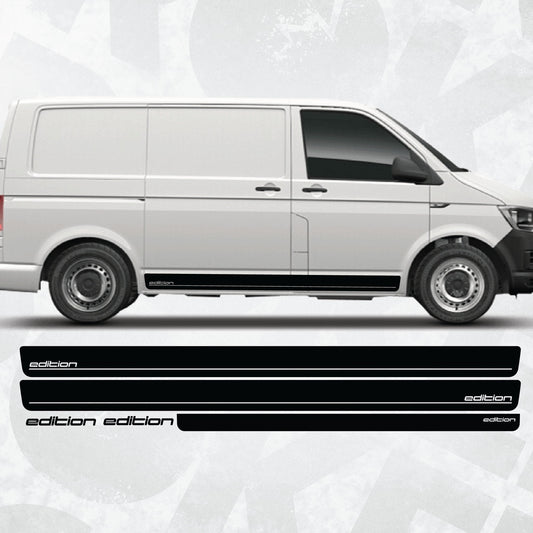 VW EDITION side stripe graphics decal kit fits Volkswagen Multivan, Transporter, California, Caravelle - T4 T5 T6