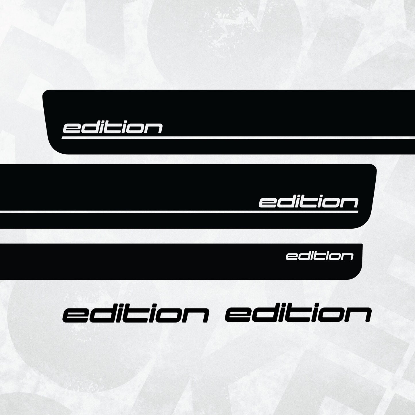 VW EDITION side stripe graphics decal kit fits Volkswagen Multivan, Transporter, California, Caravelle - T4 T5 T6