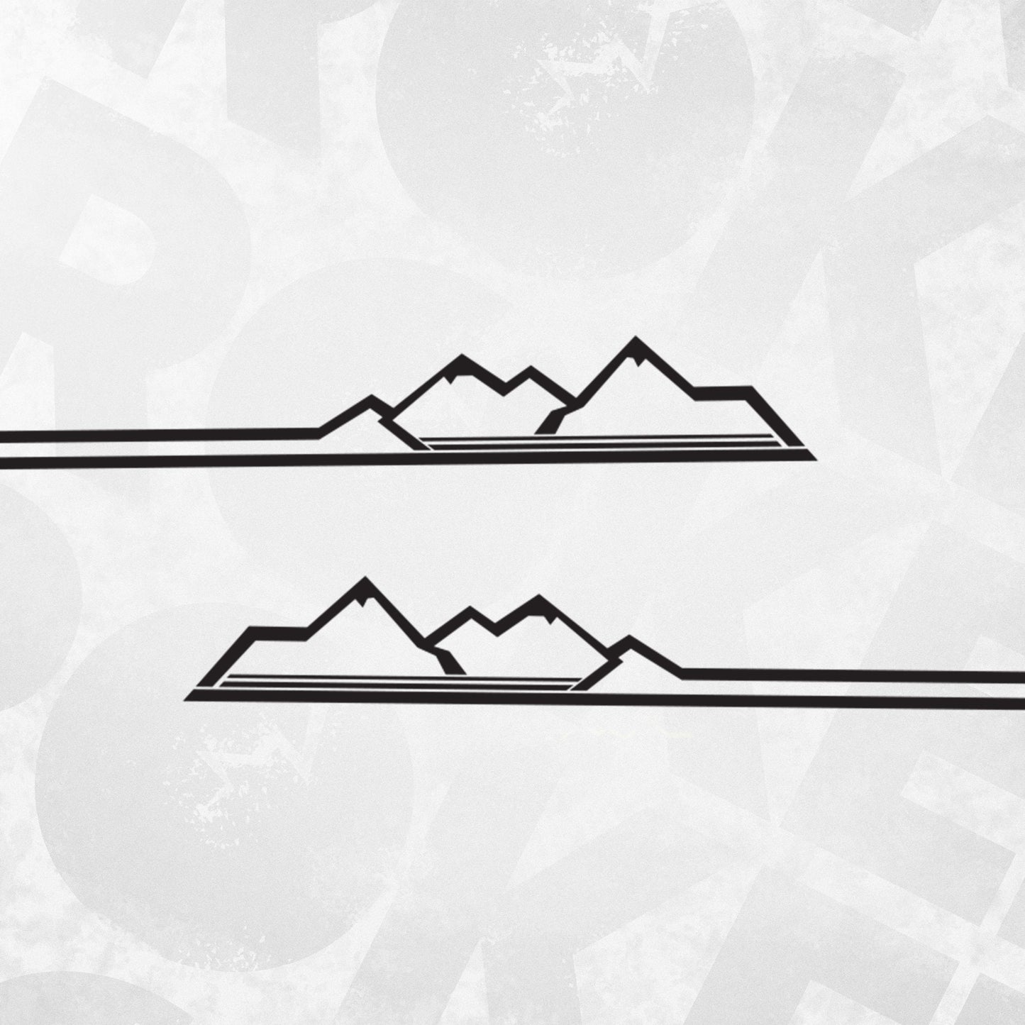 Van decals - VW T4 T5 T6 side stripe mountain decal sticker - Adventure graphic car van decal