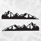 Toyota Tacoma Decal, Mountain Scenery Graphic kit Side Decals, Vinyl Sticker, Toyota Tacoma Accessories, Set of 2