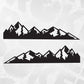 Toyota Tacoma Decal, Mountain Scenery Graphic kit Side Decals, Vinyl Sticker, Toyota Tacoma Accessories, Set of 2