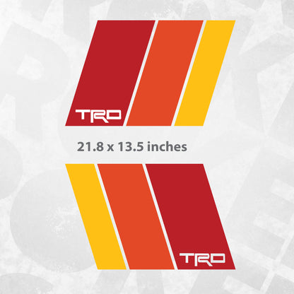 FJ Cruiser TRD vintage vinyl decal - Set of 2
