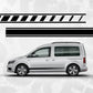 Volkswagen Caddy Decal, Side decal stripe, Racing Stickers, Fits VW Caddy