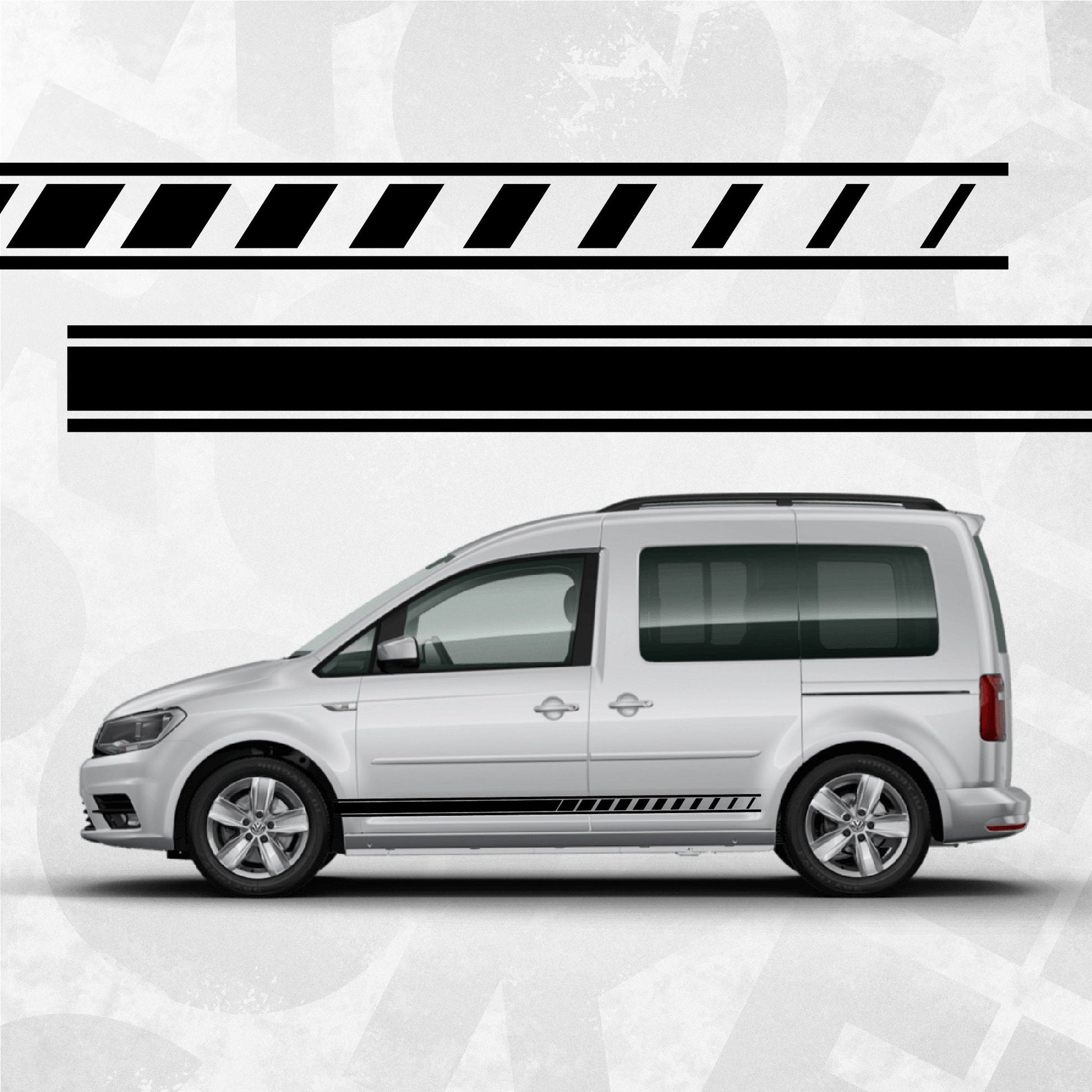 Volkswagen Caddy Decal, Side decal stripe, Racing Stickers, Fits VW Caddy