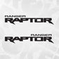 Ford Ranger Raptor decal, Bedside Truck Car Vinyl decals, fits Ford Ranger Raptor truck, set of 2