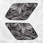 4runner Decal - Topographical map quarter window decal - Fits Toyota 4runner 5th generation - Set of 2