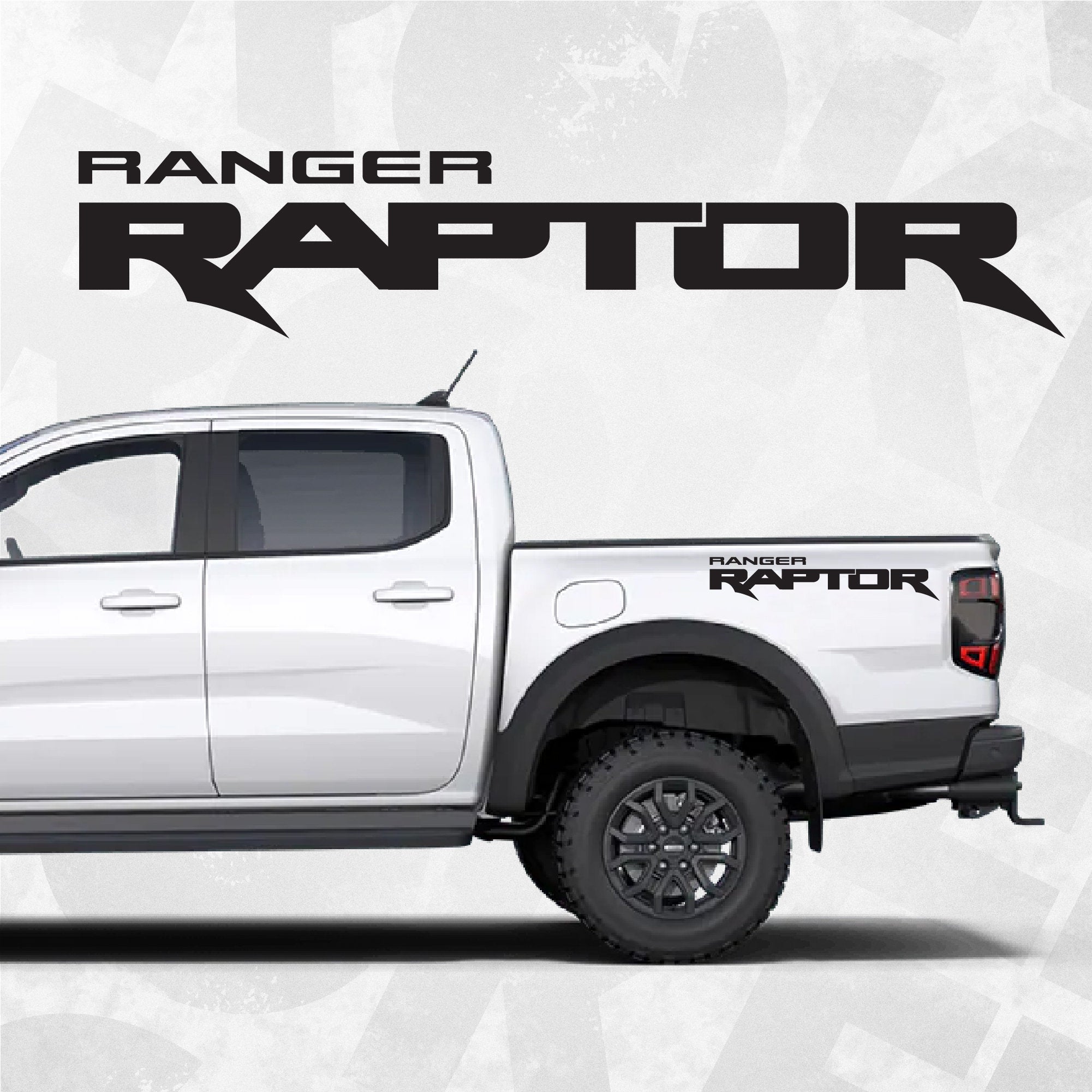 Ford Ranger Raptor decal, Bedside Truck Car Vinyl sticker, set of 2