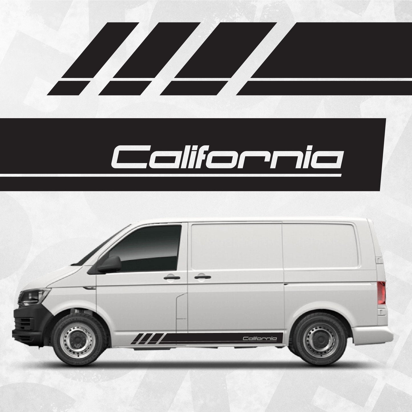VW California Van decal stripe - fits T4 T5 T6 Transporter, Multivan, California models