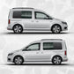 Volkswagen Caddy Topographic Map Window Decals fits VW Caddy Quarter Panel Windows - set of 2