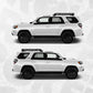 Topographic Map Toyota 4runner Window Decal - Fits Toyota 4runner 5th generation - Set of 2