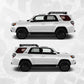 Topographic Map Toyota 4runner Window Decal - Fits Toyota 4runner 5th generation - Set of 2