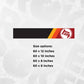 Toyota Windshield Banner Decal - Retro Colour Scheme Car Printed Sticker