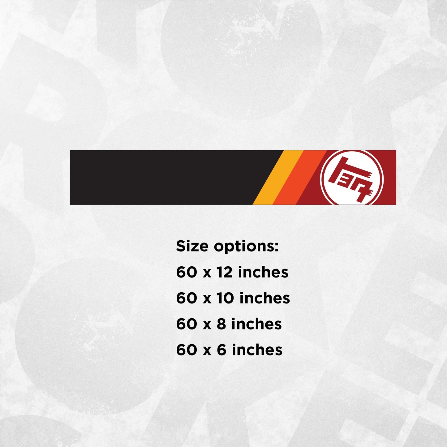 Toyota Windshield Banner Decal - Retro Colour Scheme Car Printed Sticker