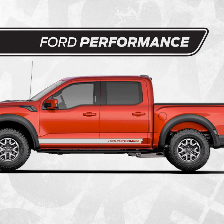 Ford Performance F150 Raptor Decal - Rocker Panel Side Stripe - Univer