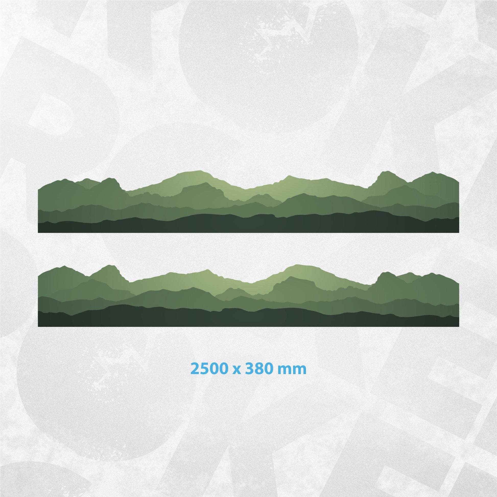 Volkswagen Van Green Mountain Decals fits VW Transporter, Multivan, California, Caravelle T4 T5 T6 vans